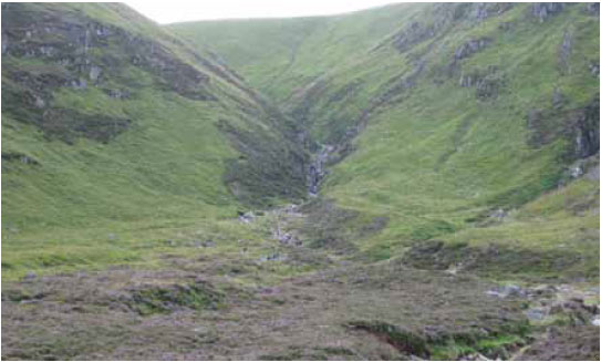 Photo B3.11 Showing a steep-sided gully