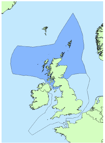 Figure 4.1 UK Continental and Scottish Boundary