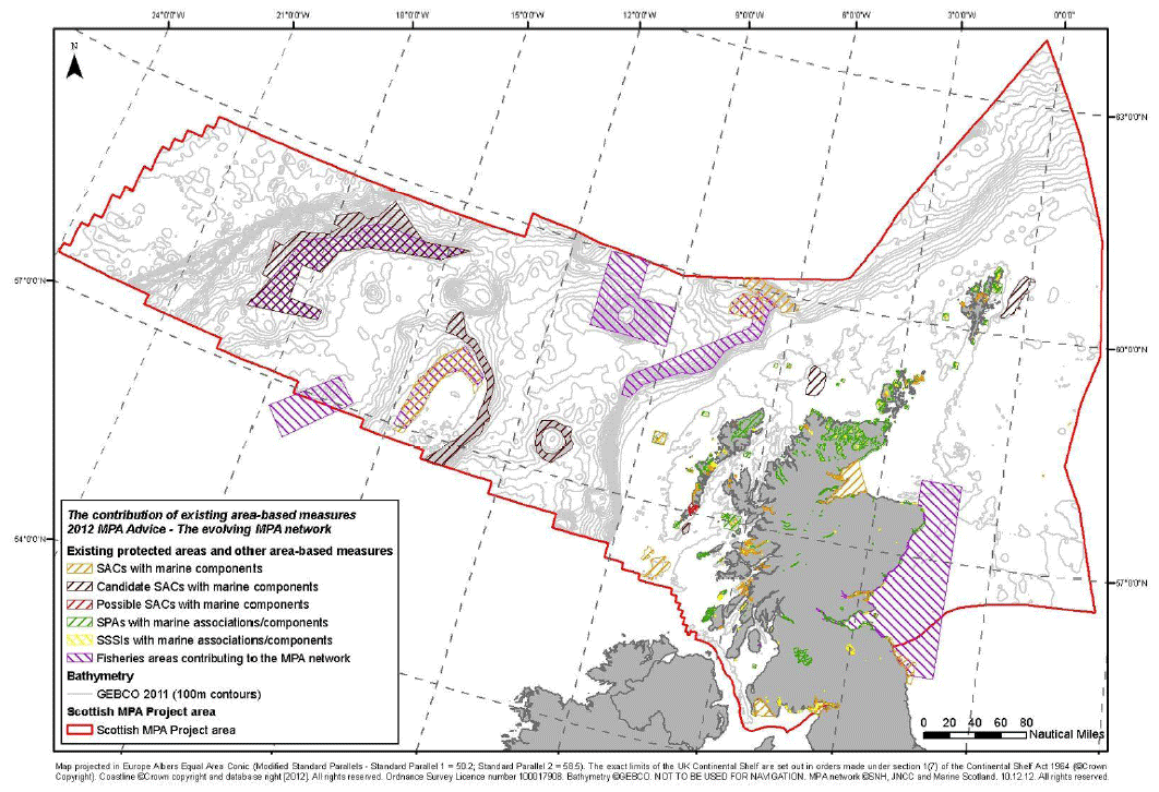 Figure 4:Existing protected areas and other area-based measures contributing to the protection of Scotland's marine environment 
